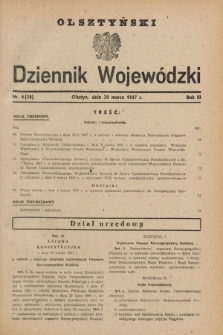 Olsztyński Dziennik Wojewódzki. R.3, nr 6 (20 marca 1947) = nr 20