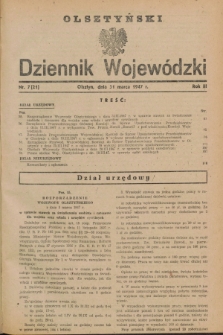Olsztyński Dziennik Wojewódzki. R.3, nr 7 (31 marca 1947) = nr 21