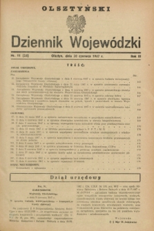 Olsztyński Dziennik Wojewódzki. R.3, nr 11 (20 czerwca 1947) = nr 25