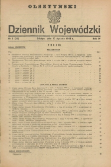 Olsztyński Dziennik Wojewódzki. R.4, nr 3 (30 stycznia 1948) = nr 36