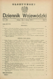Olsztyński Dziennik Wojewódzki. R.4, nr 5 (25 lutego 1948) = nr 38