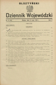 Olsztyński Dziennik Wojewódzki. R.4, nr 11 (25 maja 1948) = nr 44