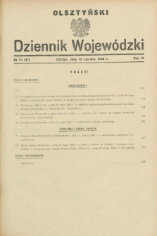Olsztyński Dziennik Wojewódzki. R.4, nr 12 (10 czerwca 1948) = nr 45