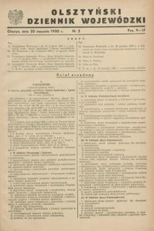 Olsztyński Dziennik Wojewódzki. [R.6], nr 2 (20 stycznia 1950)