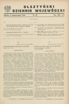 Olsztyński Dziennik Wojewódzki. [R.6], nr 19 (5 października 1950)