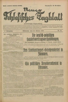 Neues Schlesisches Tagblatt : unabhängige Tageszeitung. Jg.2, Nr. 22 (23 Jänner 1929)