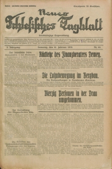 Neues Schlesisches Tagblatt : unabhängige Tageszeitung. Jg.2, Nr. 45 (16 Februar 1929)