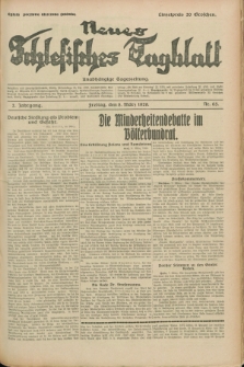 Neues Schlesisches Tagblatt : unabhängige Tageszeitung. Jg.2, Nr. 65 (8 März 1929)