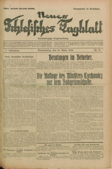 Neues Schlesisches Tagblatt : unabhängige Tageszeitung. Jg.2, Nr. 71 (14 März 1929)