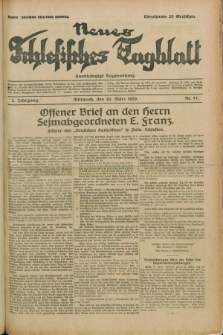 Neues Schlesisches Tagblatt : unabhängige Tageszeitung. Jg.2, Nr. 77 (20 März 1929)