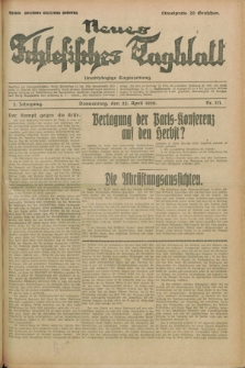 Neues Schlesisches Tagblatt : unabhängige Tageszeitung. Jg.2, Nr. 111 (25 April 1929)