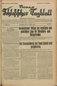 Neues Schlesisches Tagblatt : unabhängige Tageszeitung. Jg.2, Nr. 113 (27 April 1929)