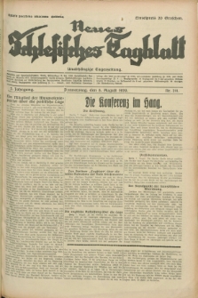 Neues Schlesisches Tagblatt : unabhängige Tageszeitung. Jg.2, Nr. 211 (8 August 1929)