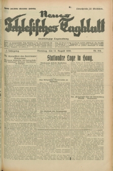Neues Schlesisches Tagblatt : unabhängige Tageszeitung. Jg.2, Nr. 216 (13 August 1929)