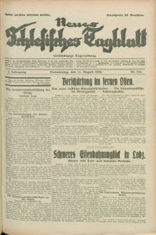 Neues Schlesisches Tagblatt : unabhängige Tageszeitung. Jg.2, Nr. 218 (15 August 1929)