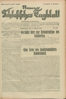 Neues Schlesisches Tagblatt : unabhängige Tageszeitung. Jg.2, Nr. 224 (22 August 1929)