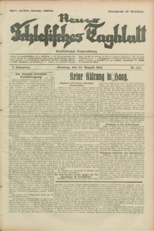 Neues Schlesisches Tagblatt : unabhängige Tageszeitung. Jg.2, Nr. 227 (25 August 1929)