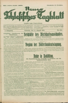 Neues Schlesisches Tagblatt : unabhängige Tageszeitung. Jg.2, Nr. 233 (31 August 1929)