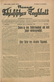 Neues Schlesisches Tagblatt : unabhängige Tageszeitung. Jg.2, Nr. 244 (11 September 1929)
