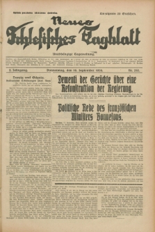 Neues Schlesisches Tagblatt : unabhängige Tageszeitung. Jg.2, Nr. 252 (19 September 1929)