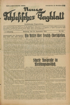 Neues Schlesisches Tagblatt : unabhängige Tageszeitung. Jg.2, Nr. 257 (24 September 1929)