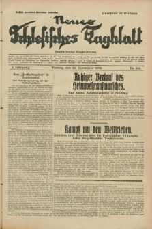 Neues Schlesisches Tagblatt : unabhängige Tageszeitung. Jg.2, Nr. 263 (30 September 1929)