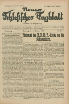 Neues Schlesisches Tagblatt : unabhängige Tageszeitung. Jg.2, Nr. 264 (1 Oktober 1929)