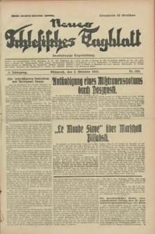 Neues Schlesisches Tagblatt : unabhängige Tageszeitung. Jg.2, Nr. 265 (2 Oktober 1929)
