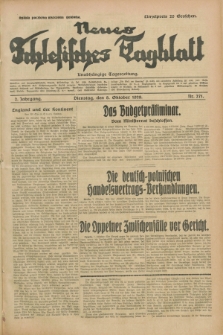 Neues Schlesisches Tagblatt : unabhängige Tageszeitung. Jg.2, Nr. 271 (8 Oktober 1929)