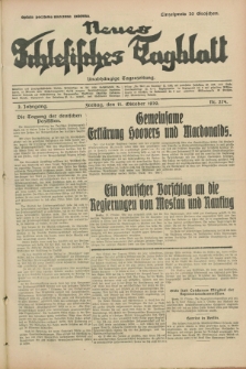 Neues Schlesisches Tagblatt : unabhängige Tageszeitung. Jg.2, Nr. 274 (11 Oktober 1929)