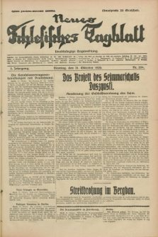 Neues Schlesisches Tagblatt : unabhängige Tageszeitung. Jg.2, Nr. 284 (21 Oktober 1929)