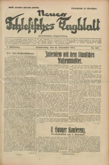 Neues Schlesisches Tagblatt : unabhängige Tageszeitung. Jg.2, Nr. 307 (14 November 1929)