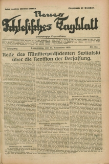 Neues Schlesisches Tagblatt : unabhängige Tageszeitung. Jg.2, Nr. 313 (21 November 1929)