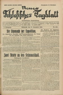 Neues Schlesisches Tagblatt : unabhängige Tageszeitung. Jg.2, Nr. 333 (11 Dezember 1929)