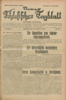 Neues Schlesisches Tagblatt : unabhängige Tageszeitung. Jg.2, Nr. 337 (15 Dezember 1929)