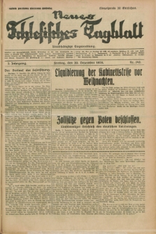 Neues Schlesisches Tagblatt : unabhängige Tageszeitung. Jg.2, Nr. 342 (20 Dezember 1929)