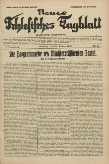 Neues Schlesisches Tagblatt : unabhängige Tageszeitung. Jg.3, Nr. 12 (14 Jänner 1930)
