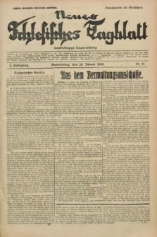 Neues Schlesisches Tagblatt : unabhängige Tageszeitung. Jg.3, Nr. 21 (23 Jänner 1930)