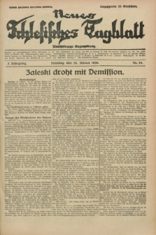 Neues Schlesisches Tagblatt : unabhängige Tageszeitung. Jg.3, Nr. 24 (26 Jänner 1930)