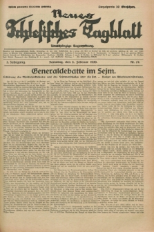 Neues Schlesisches Tagblatt : unabhängige Tageszeitung. Jg.3, Nr. 37 (8 Februar 1930)