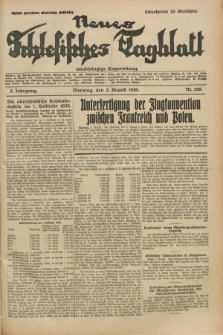 Neues Schlesisches Tagblatt : unabhängige Tageszeitung. Jg.3, Nr. 208 (5 August 1930)