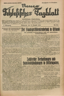 Neues Schlesisches Tagblatt : unabhängige Tageszeitung. Jg.3, Nr. 216 (13 August 1930)