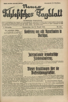 Neues Schlesisches Tagblatt : unabhängige Tageszeitung. Jg.3, Nr. 223 (21 August 1930)