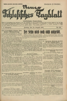 Neues Schlesisches Tagblatt : unabhängige Tageszeitung. Jg.3, Nr. 231 (29 August 1930)