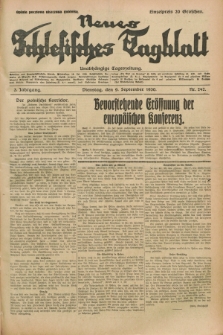 Neues Schlesisches Tagblatt : unabhängige Tageszeitung. Jg.3, Nr. 242 (9 September 1930)