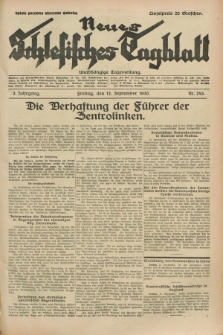 Neues Schlesisches Tagblatt : unabhängige Tageszeitung. Jg.3, Nr. 245 (12 September 1930)