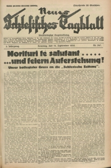 Neues Schlesisches Tagblatt : unabhängige Tageszeitung. Jg.3, Nr. 247 (14 September 1930)