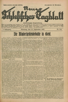 Neues Schlesisches Tagblatt : unabhängige Tageszeitung. Jg.3, Nr. 256 (23 September 1930)
