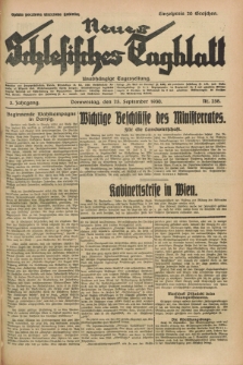 Neues Schlesisches Tagblatt : unabhängige Tageszeitung. Jg.3, Nr. 258 (25 September 1930)