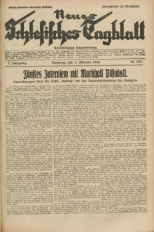 Neues Schlesisches Tagblatt : unabhängige Tageszeitung. Jg.3, Nr. 270 (7 Oktober 1930)